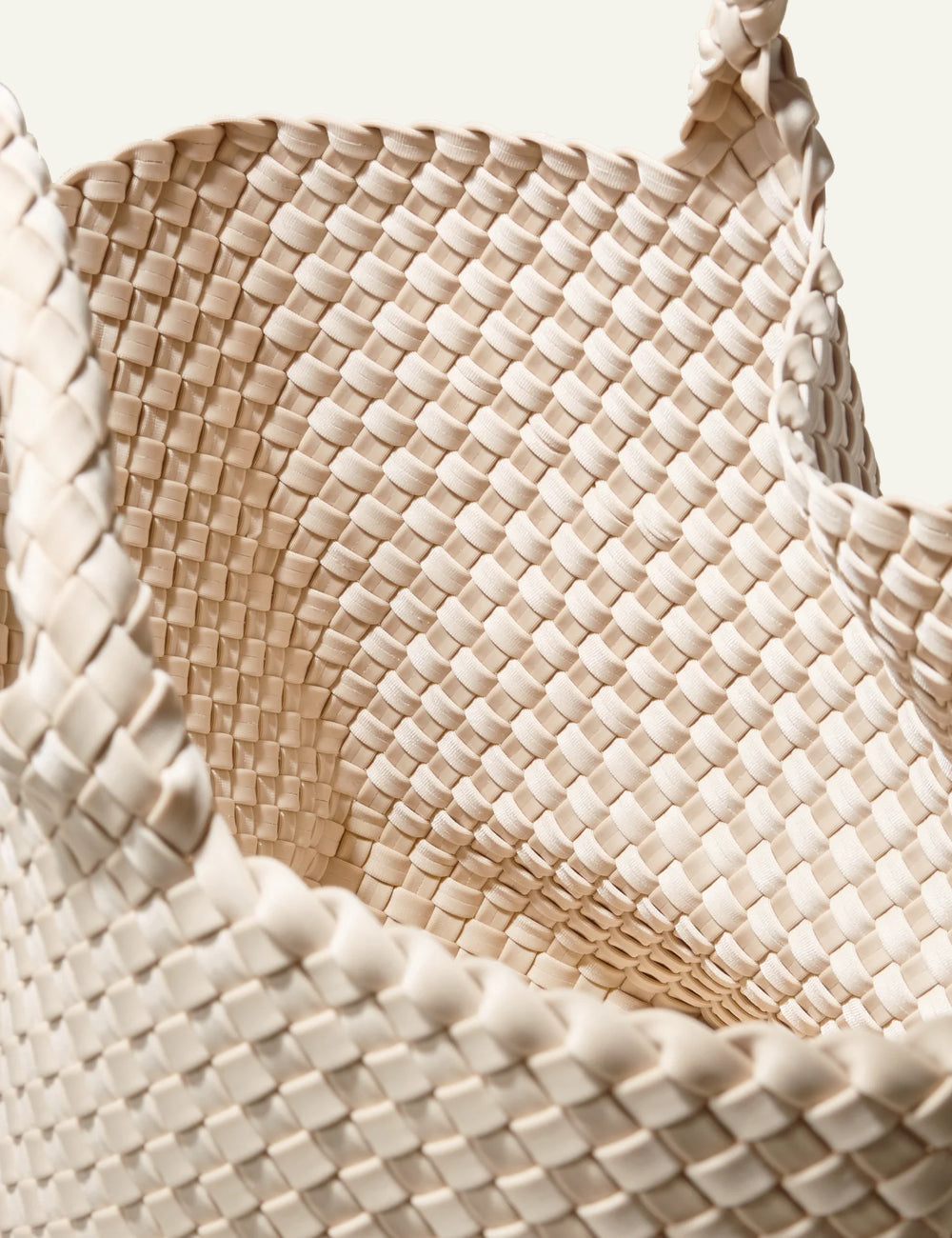 NAGHEDI ST BARTHS MEDIUM TOTE ECRU