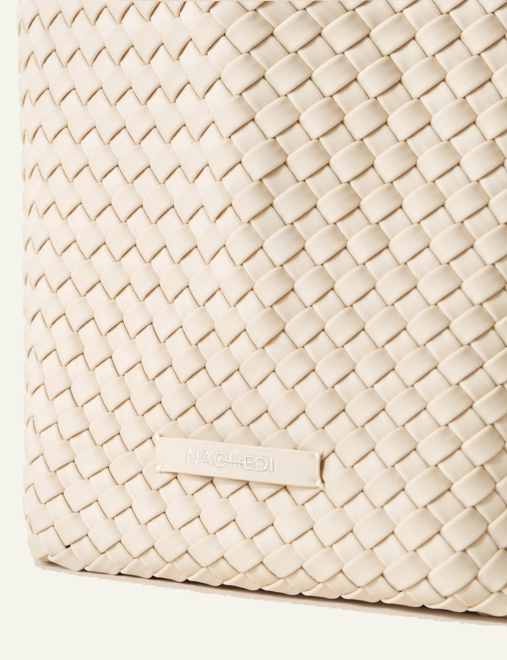 NAGHEDI ST BARTHS MEDIUM TOTE ECRU