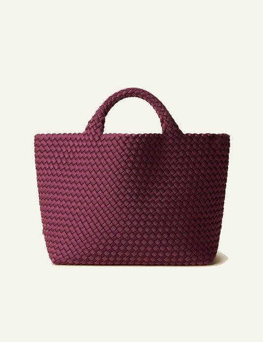 NAGHEDI ST BARTHS MEDIUM TOTE BORDEUAX