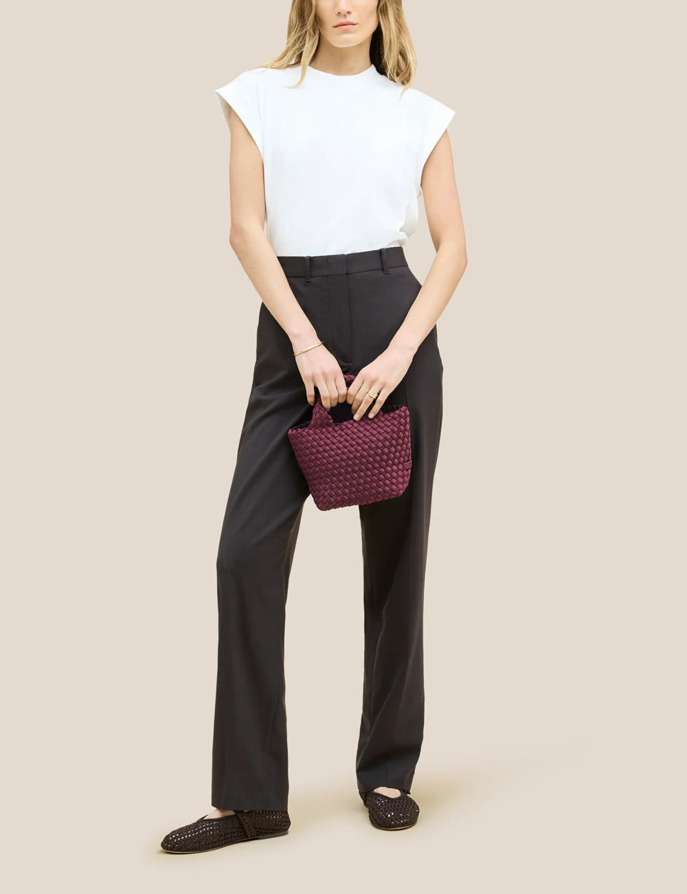 NAGHEDI ST BARTHS PETIT TOTE BORDEAUX