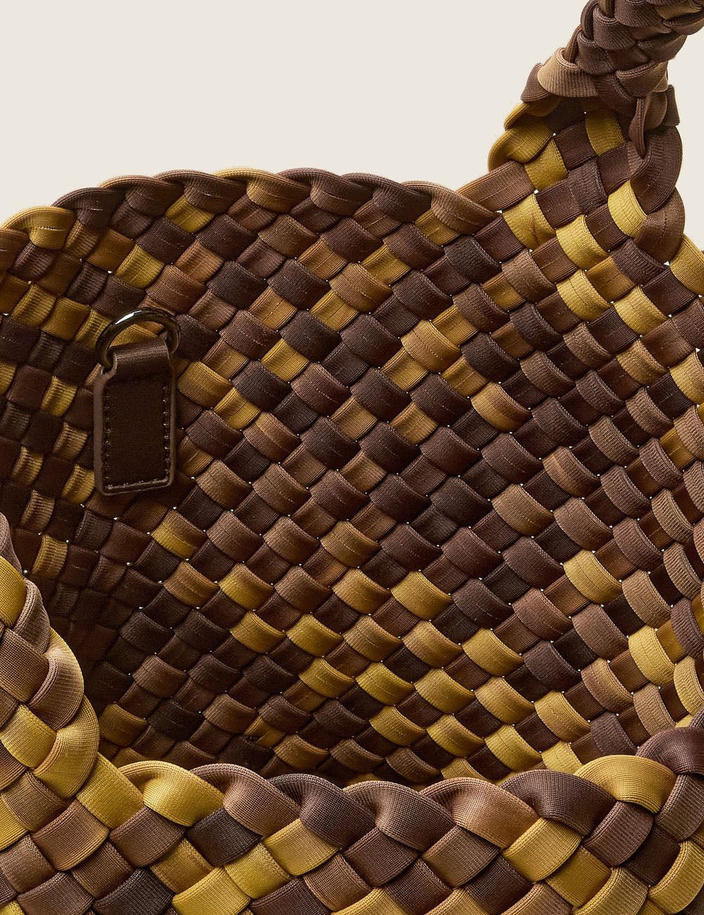 NAGHEDI ST BARTHS SMALL TOTE TORTOISE SHELL