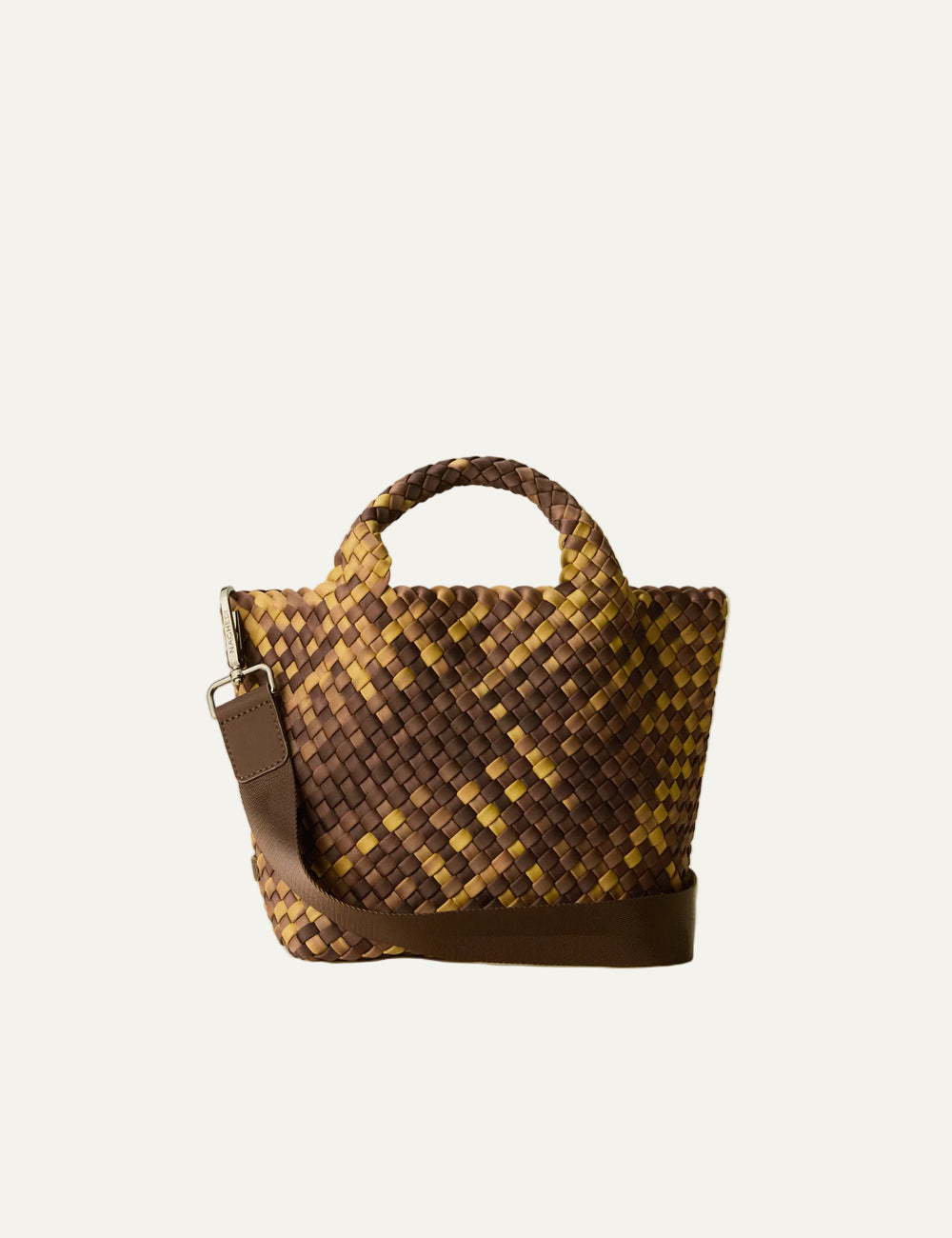 NAGHEDI ST BARTHS SMALL TOTE TORTOISE SHELL