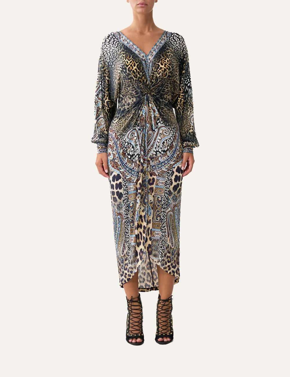 CAMILLA TWIST FRONT DRESS