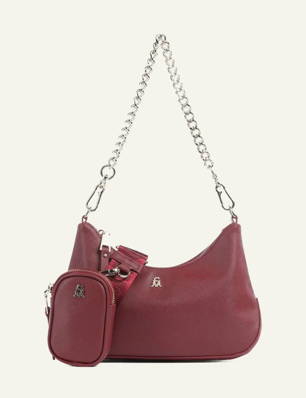 STEVE MADDEN BSIN BAG CHERRY