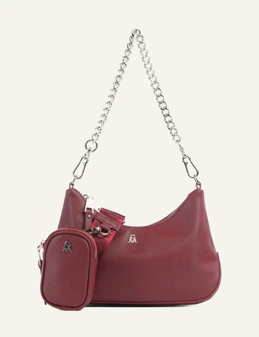 STEVE MADDEN BSIN BAG CHERRY