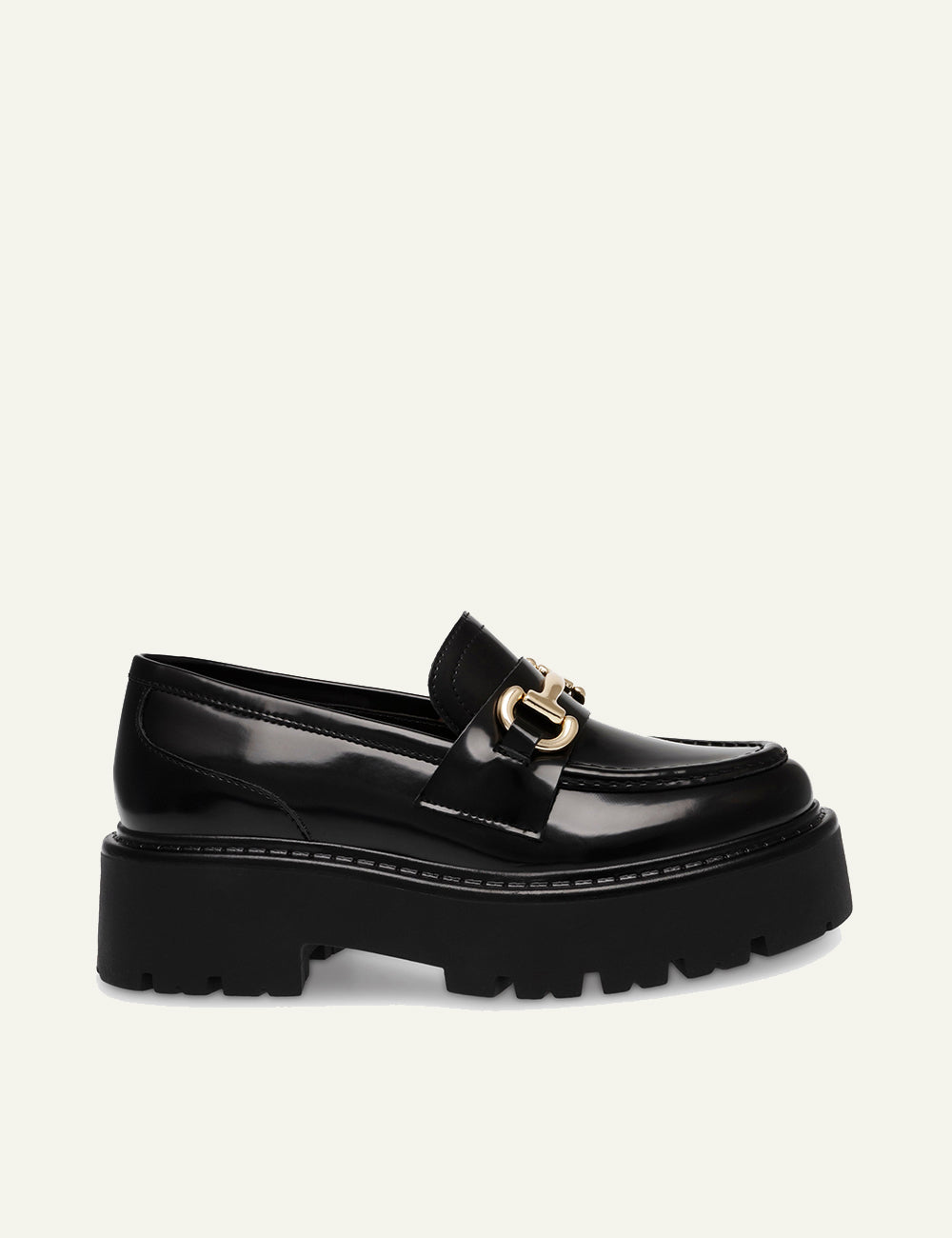 STEVE MADDEN OCCUPY LOAFERS IN BLACK