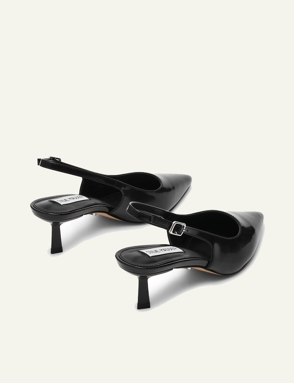 STEVE MADDEN KORRA KITTEL HEELS IN BLACK