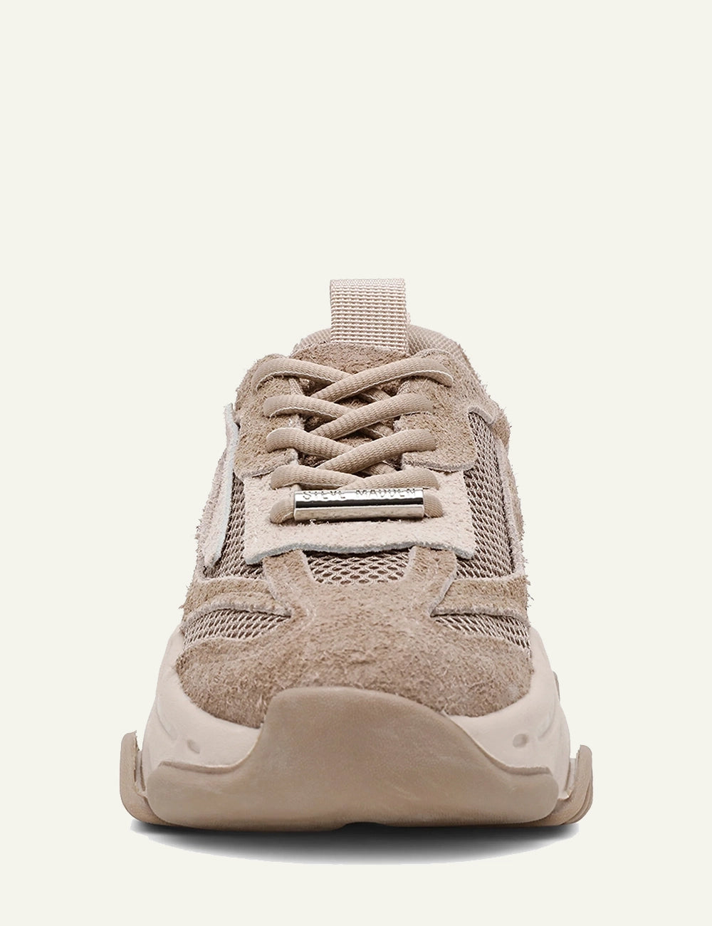 STEVE MADDEN  POSSESSION SNEAKERS IN TAUPE SUEDE