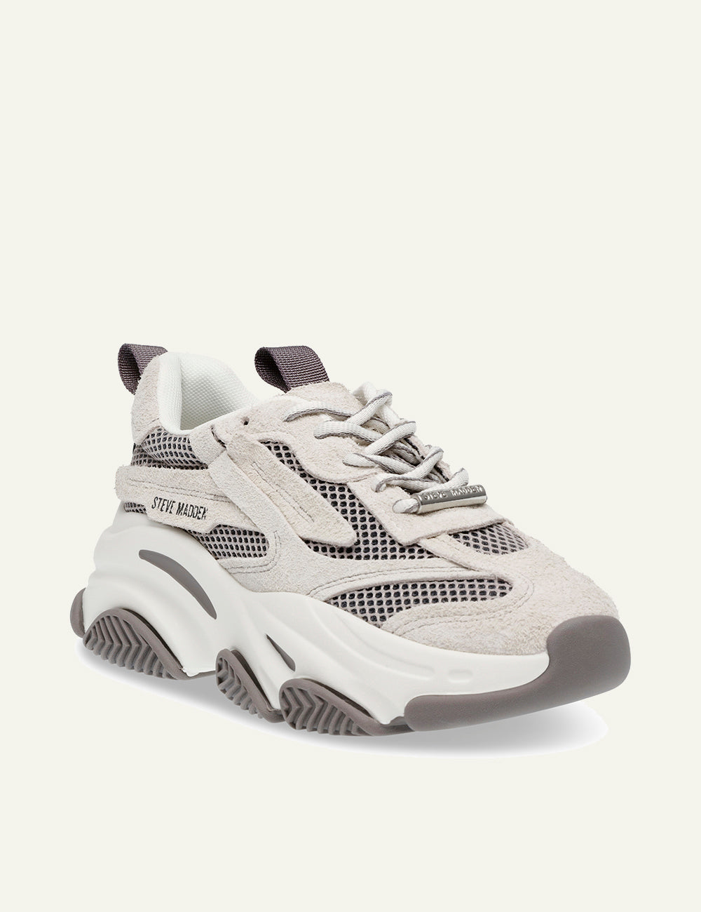 STEVE MADDEN POSSESSION SNEAKERS IN GREY