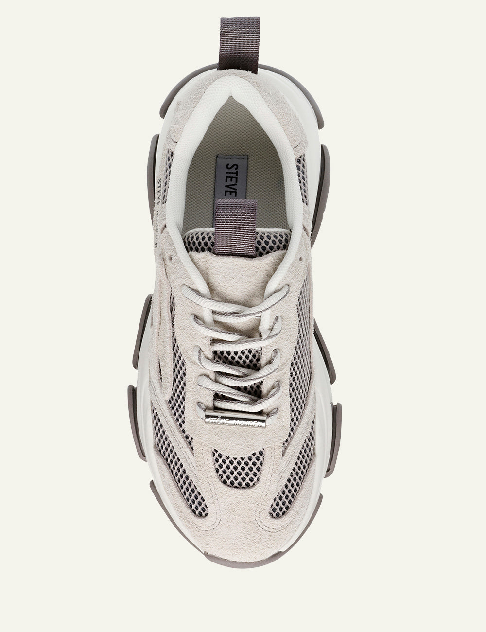 STEVE MADDEN POSSESSION SNEAKERS IN GREY