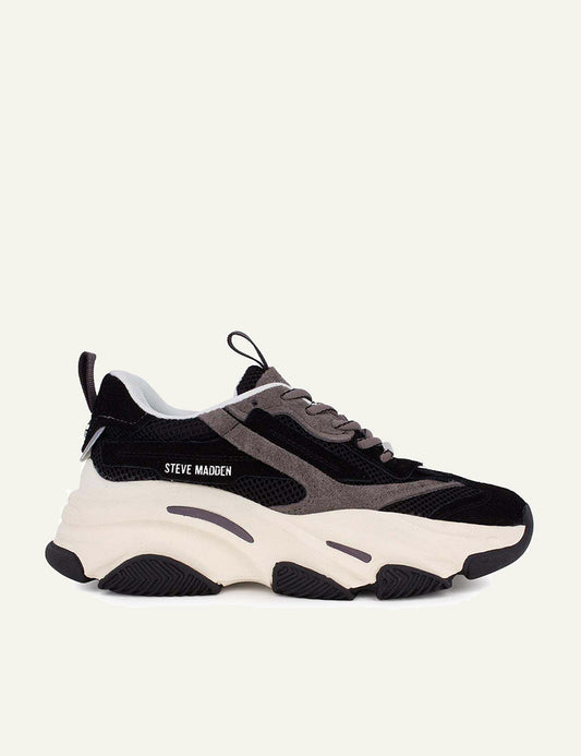 STEVE MADDEN POSSESSION SNEAKERS IN BLACK