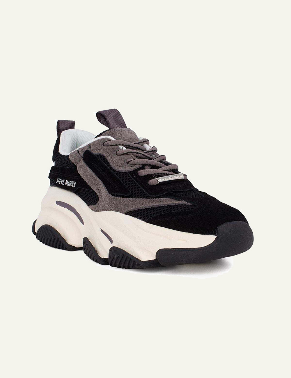STEVE MADDEN POSSESSION SNEAKERS IN BLACK