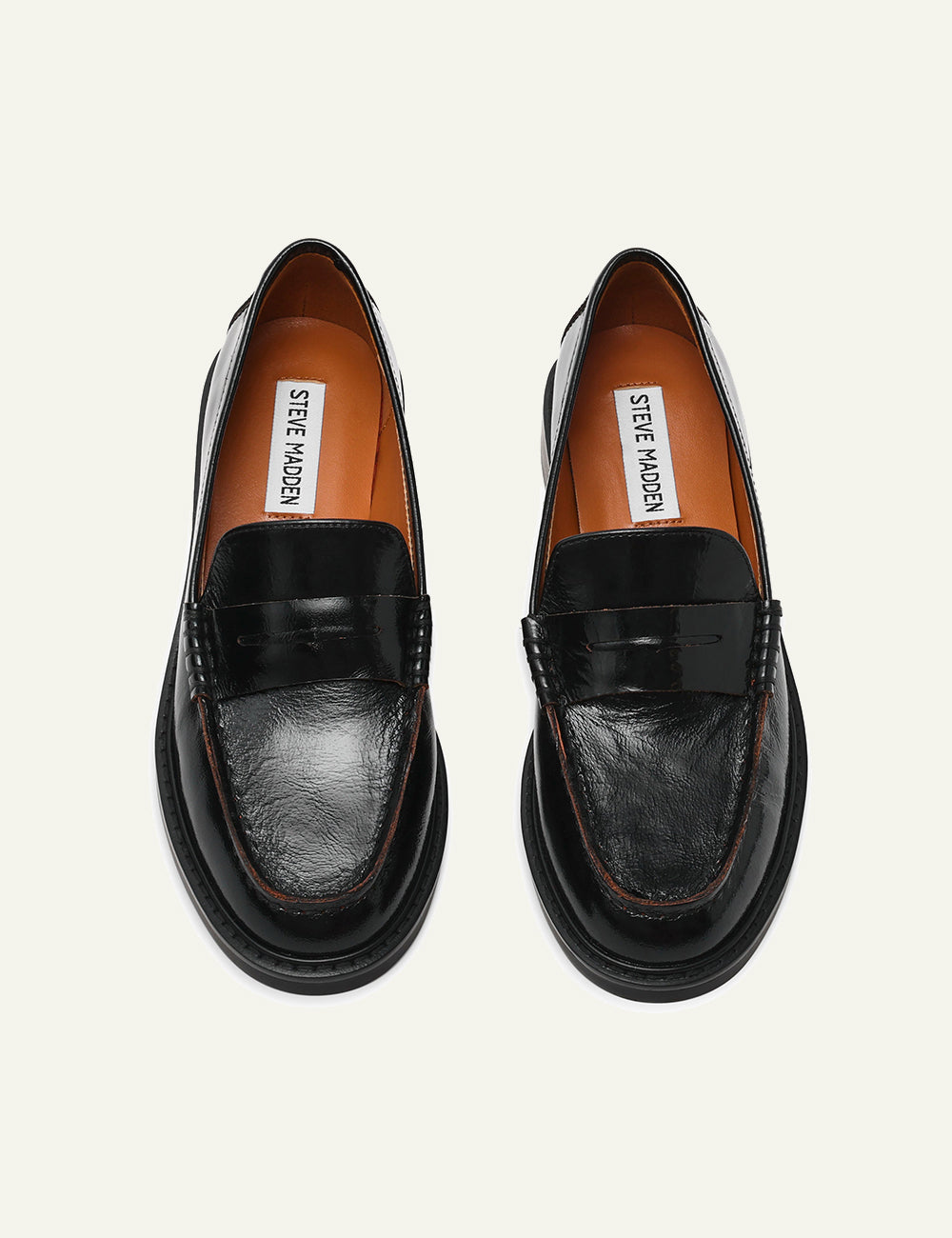 STEVE MADDEN ADISON LOAFERS IN BLACK