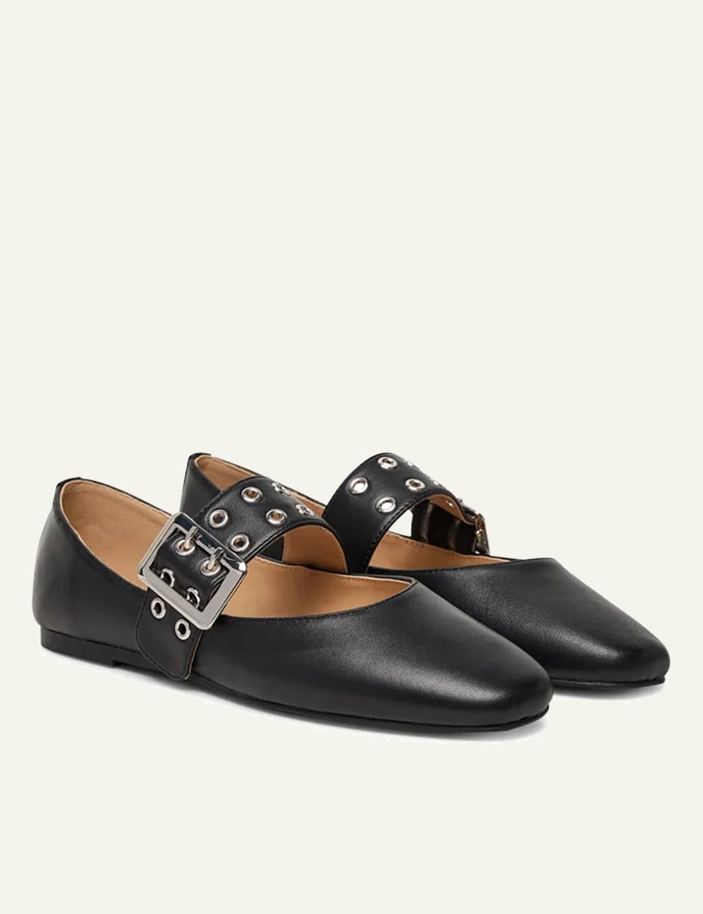 STEVE MADDEN ATLANTICA BALLERINAS IN BLACK