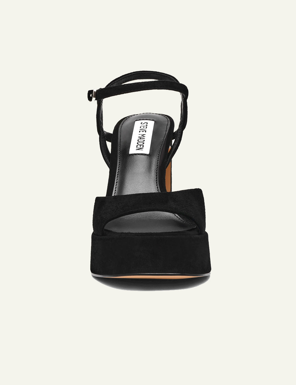 STEVE MADDEN MILIANA SANDALS IN BLACK SUEDE