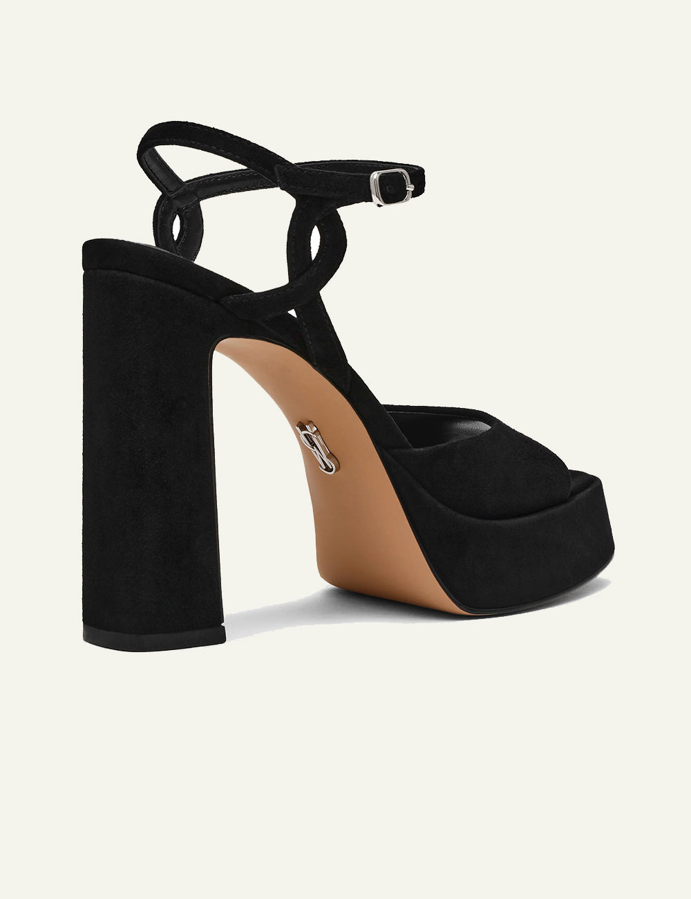 STEVE MADDEN MILIANA SANDALS IN BLACK SUEDE