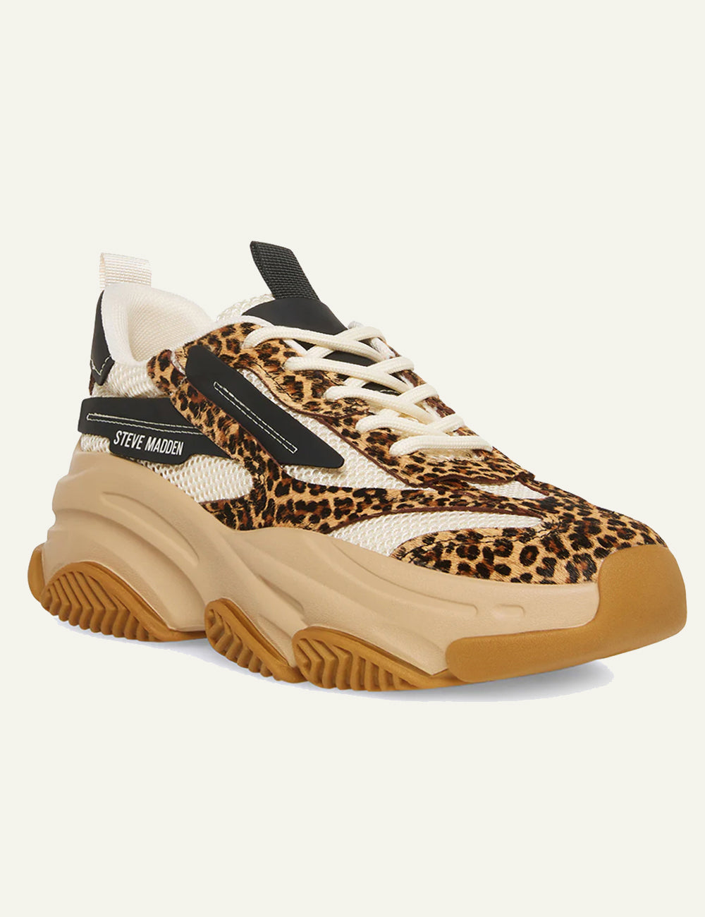 STEVE MADDEN POSSESSIONL SNEAKERS IN LEOPARD