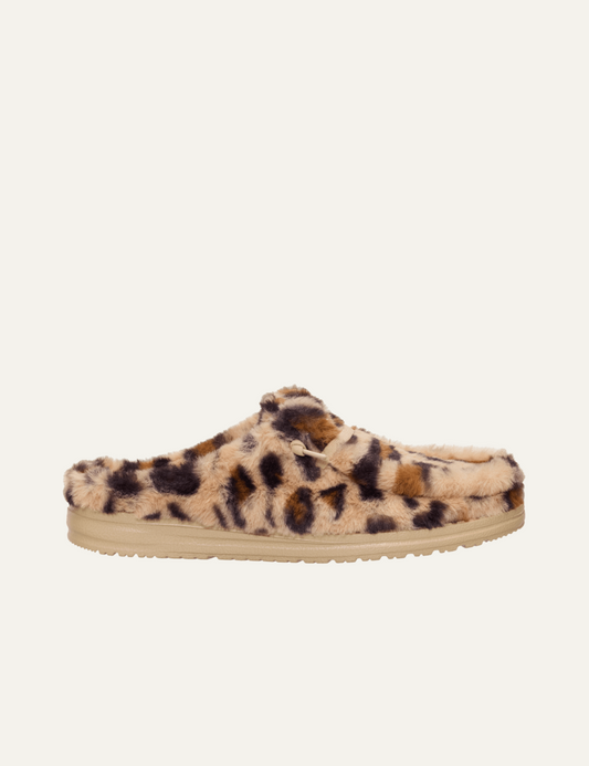 HEY DUDE WENDY SLIPPER LEO FUR