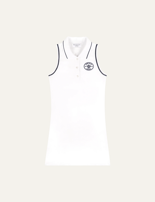 SPORTY & RICH EDEN CREST POLO DRESS