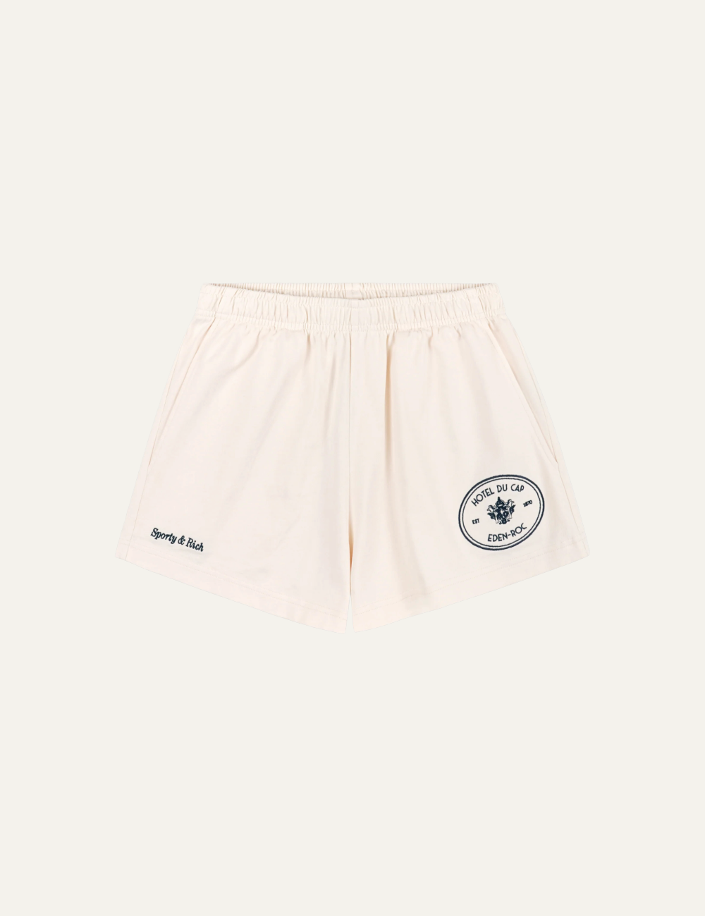 SPORTY & RICH EDEN CREST EMBR DISCO SHORT