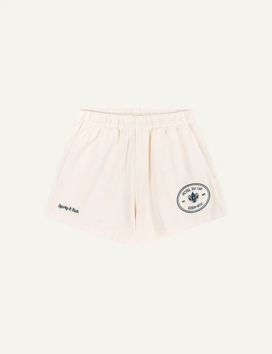 SPORTY & RICH EDEN CREST EMBR DISCO SHORT