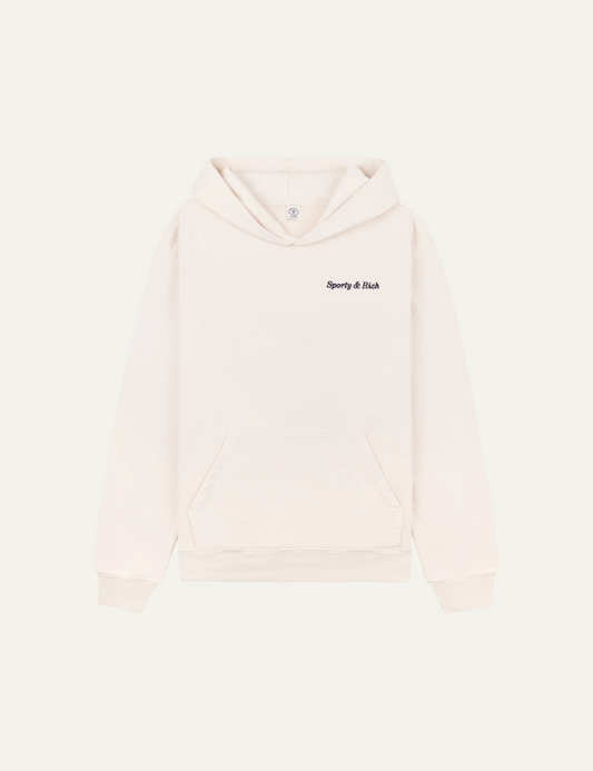 SPORTY & RICH EDEN CREST EMBR HOODIE