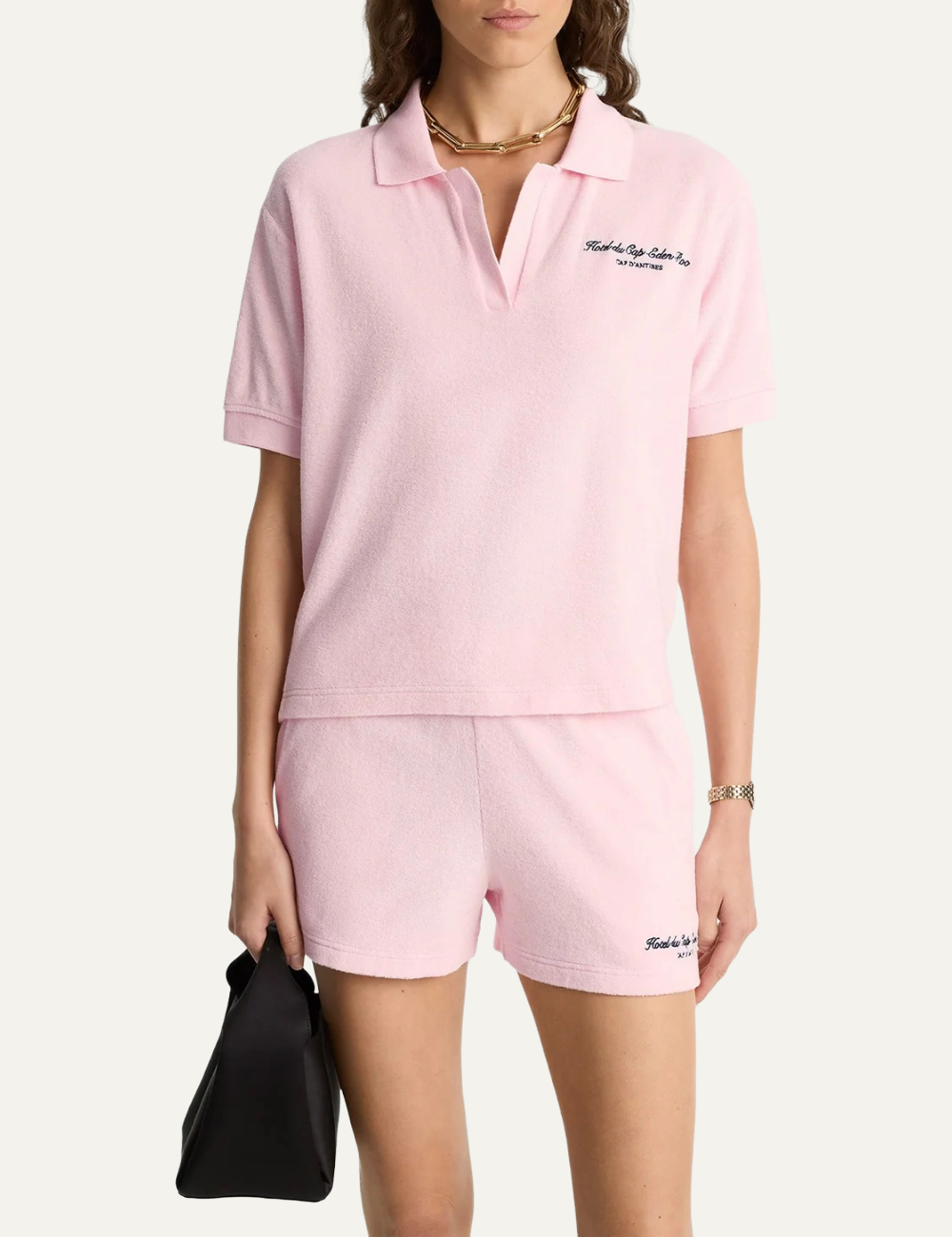 SPORTY & RICH EDEN SCRIPT TERRY POLO