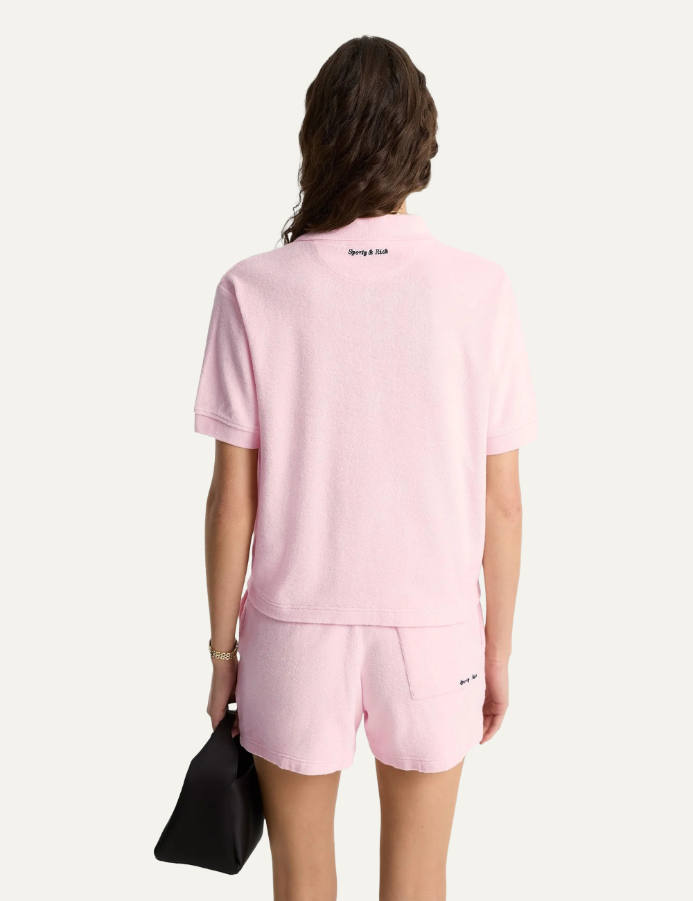 SPORTY & RICH EDEN SCRIPT TERRY POLO