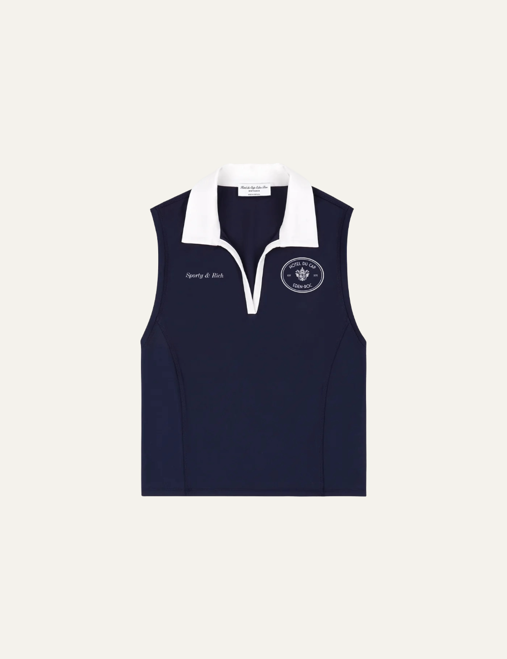 SPORTY & RICH EDEN CREST SPORTS POLO VEST