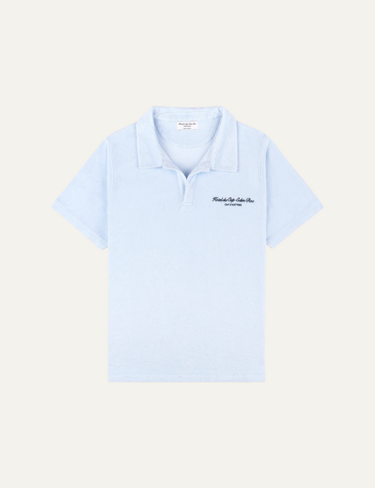 SPORTY & RICH EDEN SKRIPT TERRY POLO