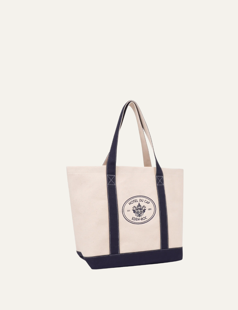 SPORTY & RICH EDEN CREST TWO TONE TOTE