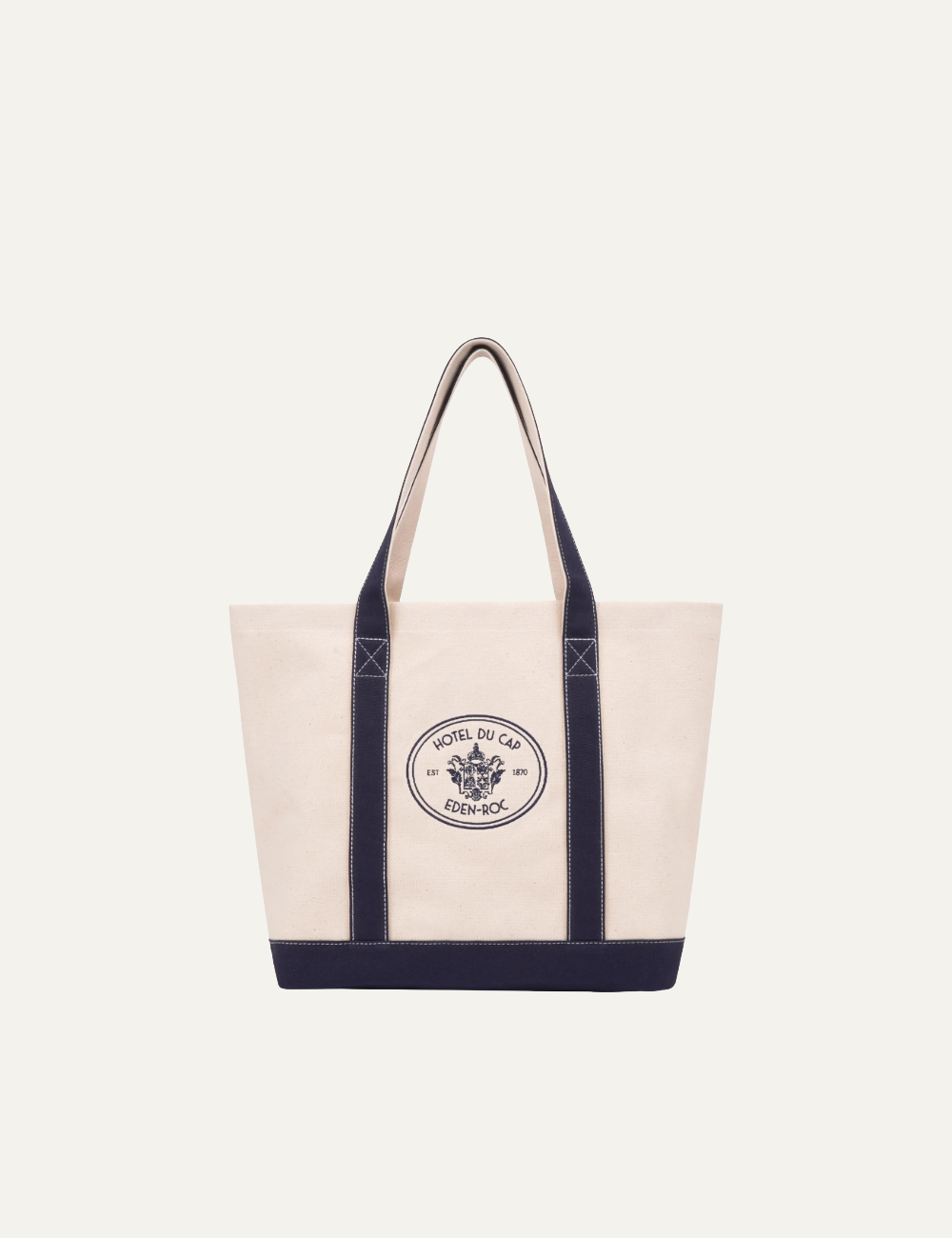 SPORTY & RICH EDEN CREST TWO TONE TOTE