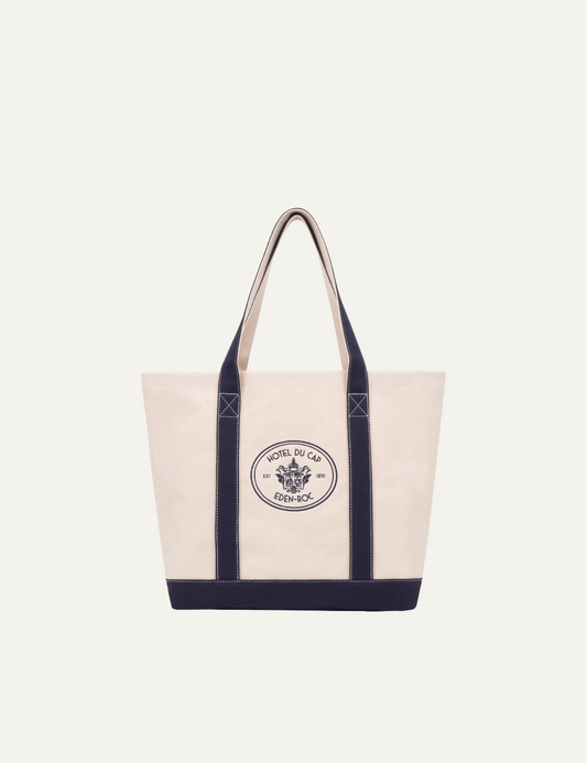 SPORTY & RICH EDEN CREST TWO TONE TOTE