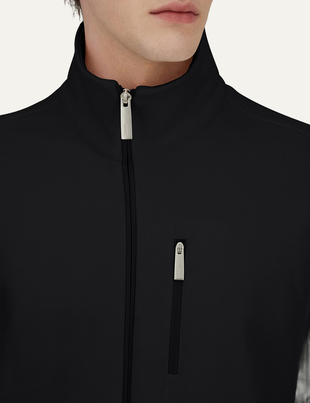 LAMINAR CARDIGAN BLACK