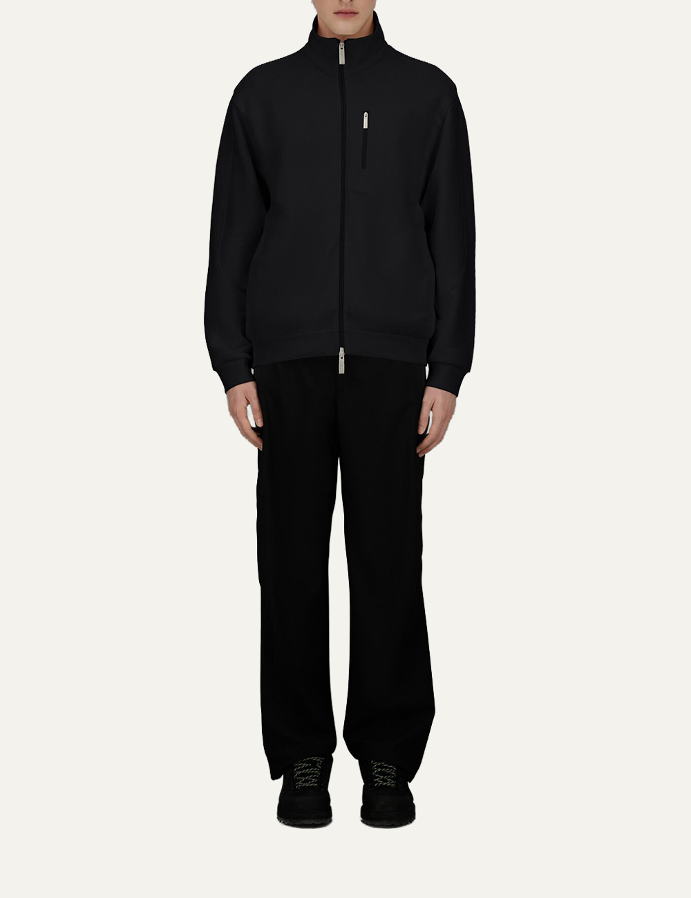 LAMINAR CARDIGAN BLACK