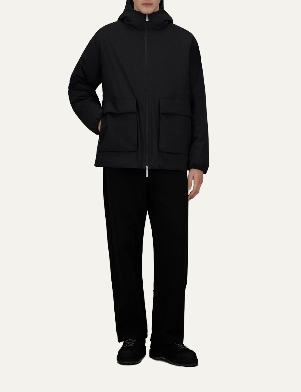 LAMINAR WOVEN JACKET BLACK