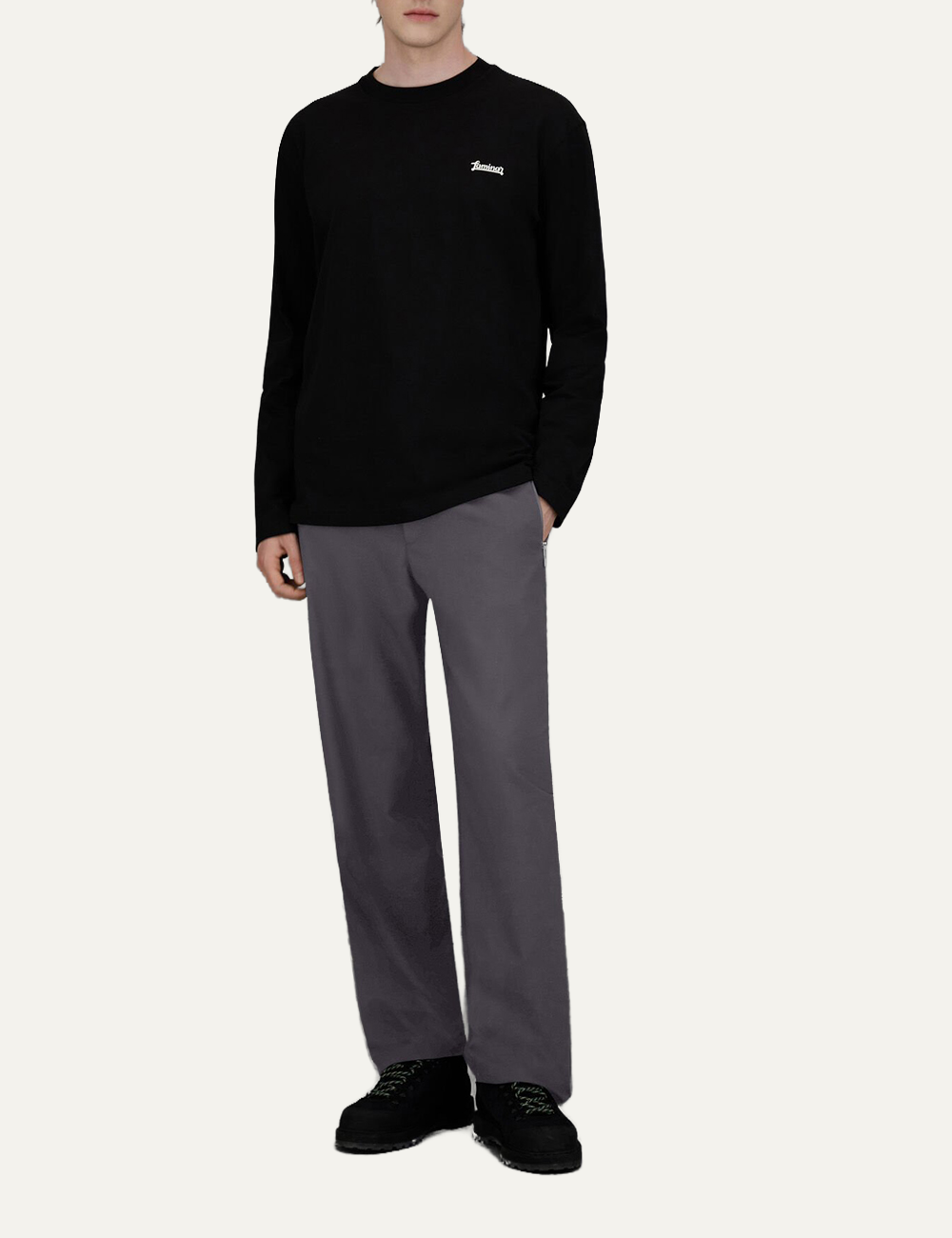 LAMINAR WOVEN PANTS FERRO