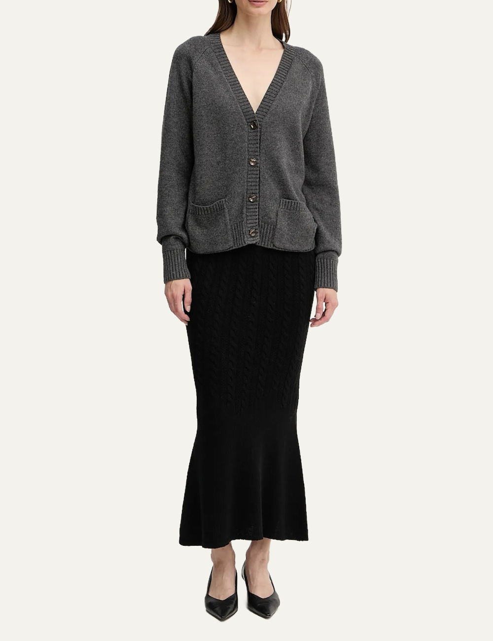 SILVIAN HEACH CARDIGAN MATHIS GREY STEEL