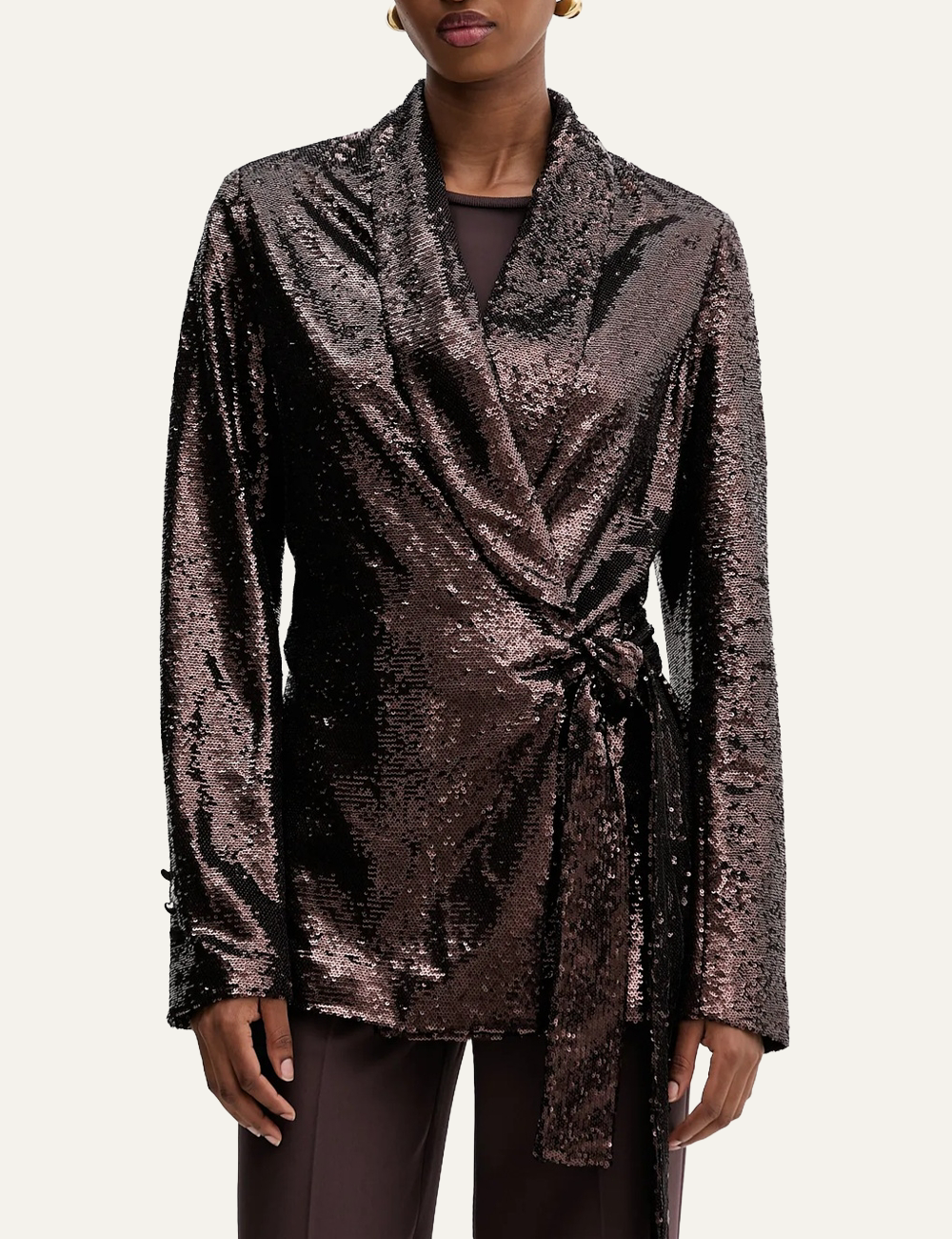 SILVIAN HEACH JACKET WERTON COFFEE GROUND