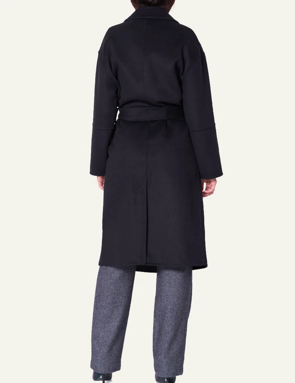 SILVIAN HEACH LONG COAT SAOANE BLACK