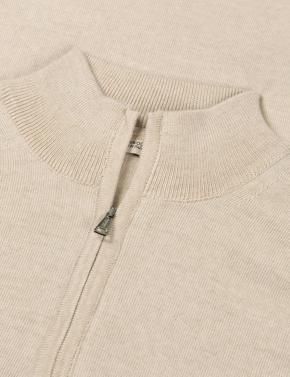 AURELIEN ZIPPER VEST LIGHT BEIGE