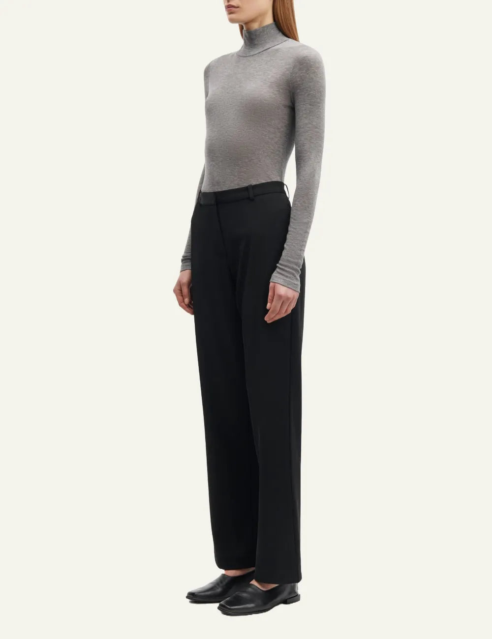 SAMSOE SADOU T-SHIRT LS GREY MELANGE