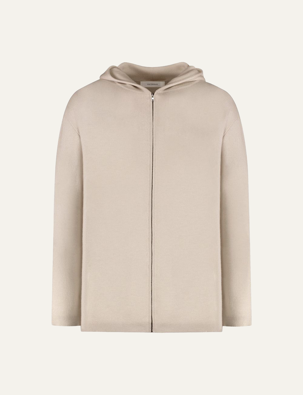 UMIT BENAN SUNSET KNIT HOODIE LIGHT BEIGE