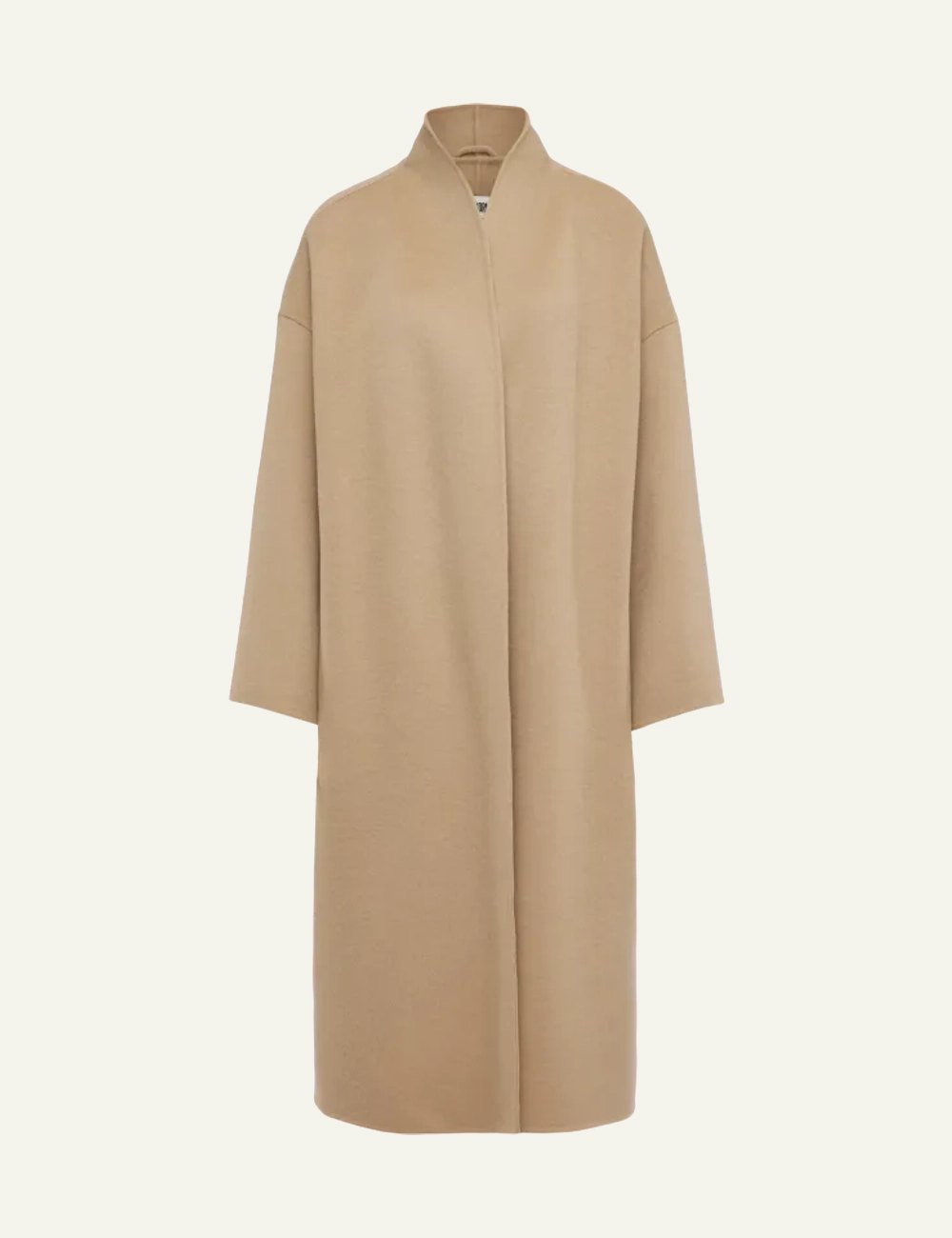 DRYKORN BAUPREY DOUBLE FACED WOOL COAT BROWN