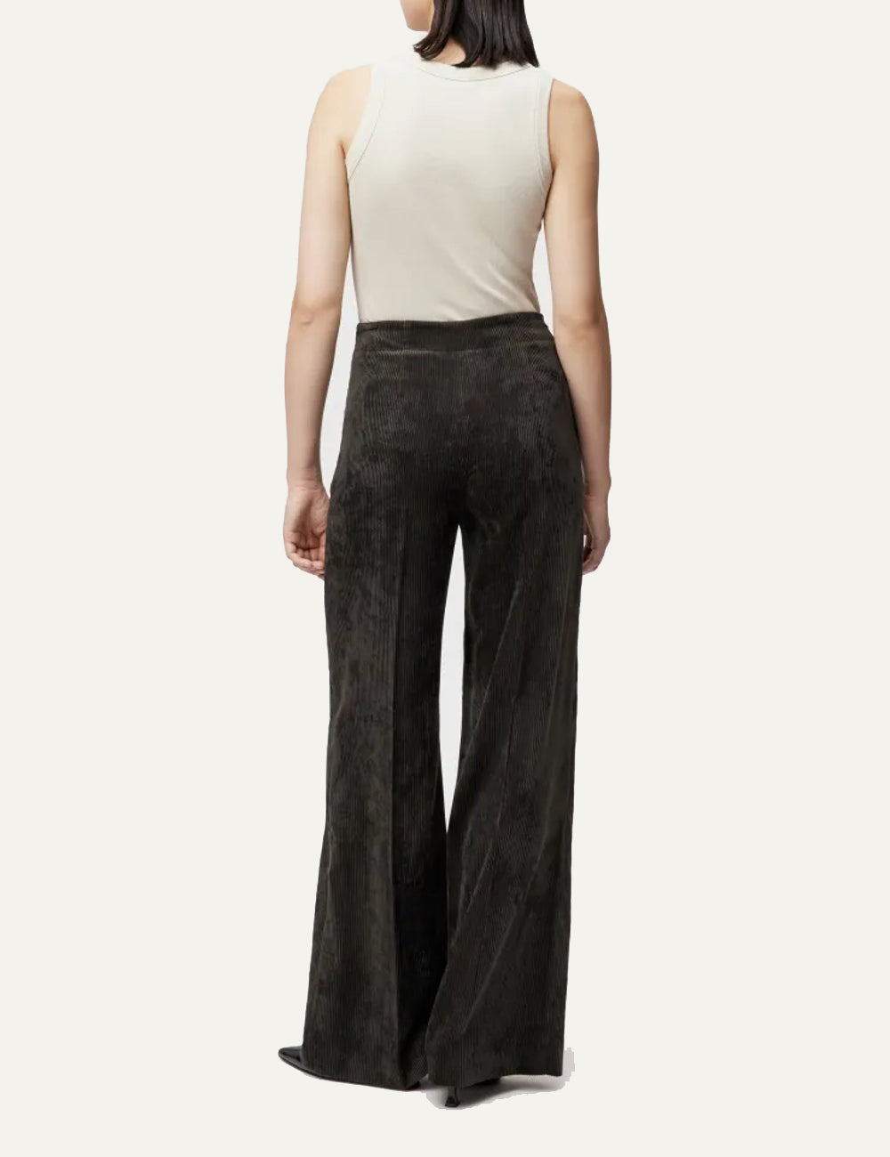 DRYKORN BEFORE MARLENE TROUSERS IN CORDUROY BROWN