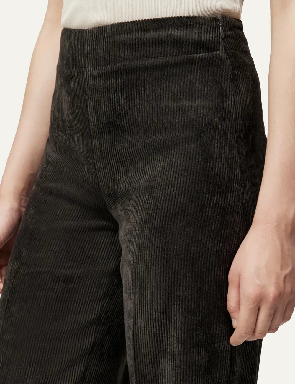 DRYKORN BEFORE MARLENE TROUSERS IN CORDUROY BROWN