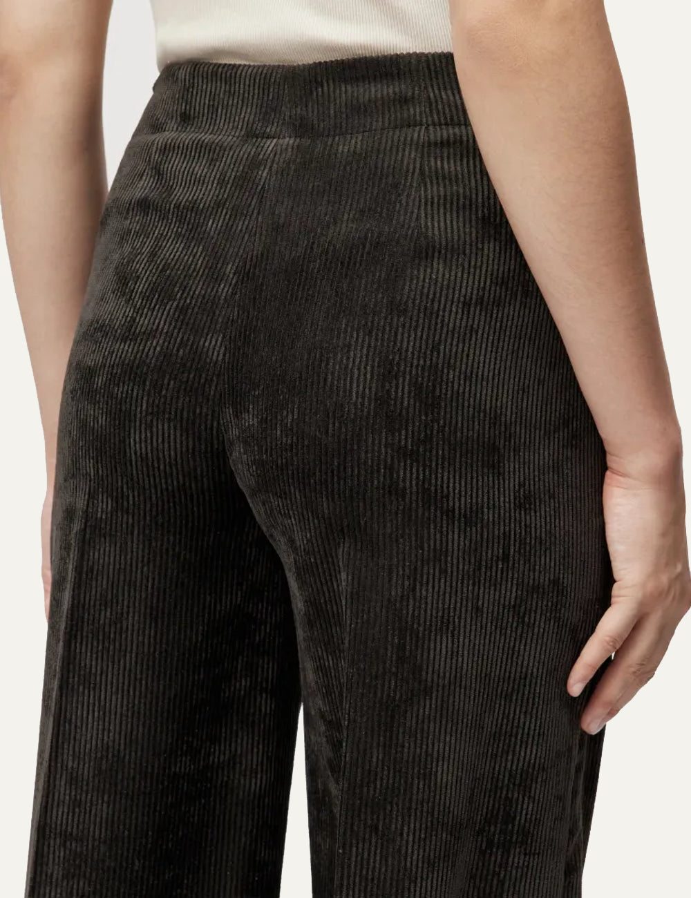 DRYKORN BEFORE MARLENE TROUSERS IN CORDUROY BROWN