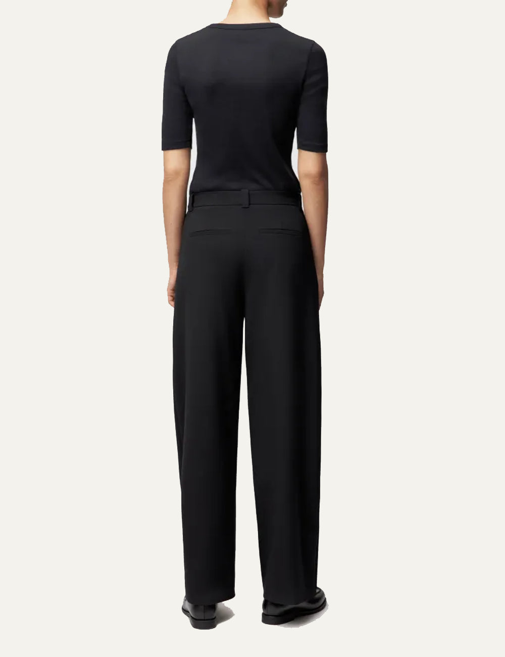 DRYKORN UNPACK TROUSERS IN TECHNO TWIL BLACK