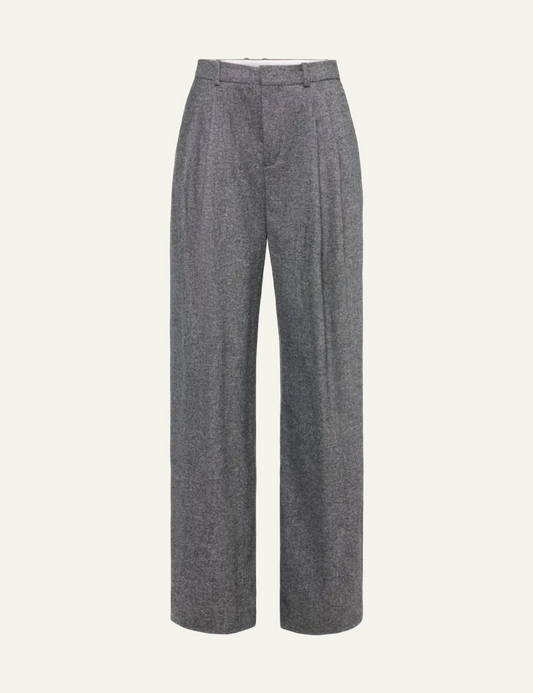DRYKORN INK CASUAL PLEATED TROUSERS IN FLANNEL GREY