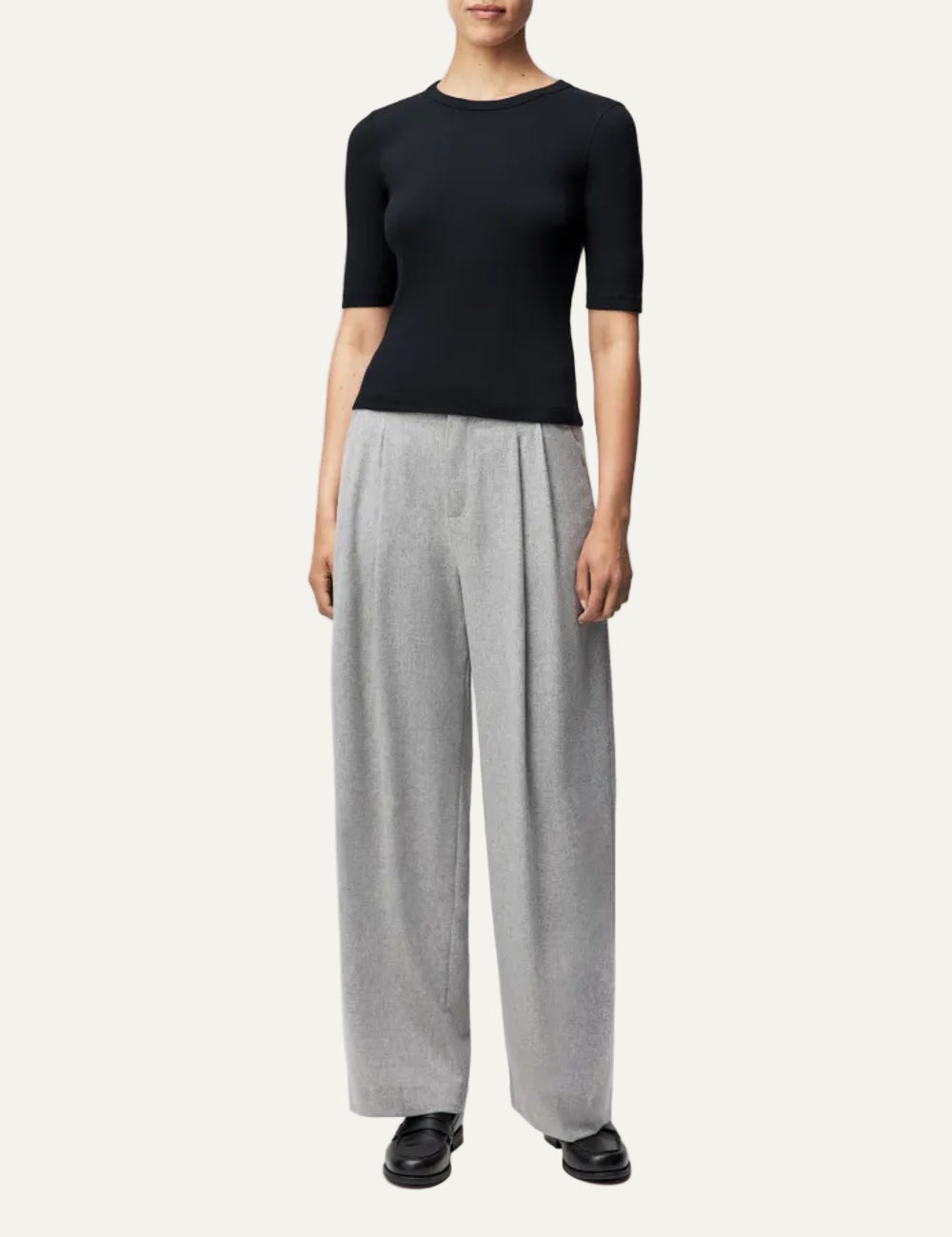 DRYKORN SELAY TOP IN COTTON BLACK